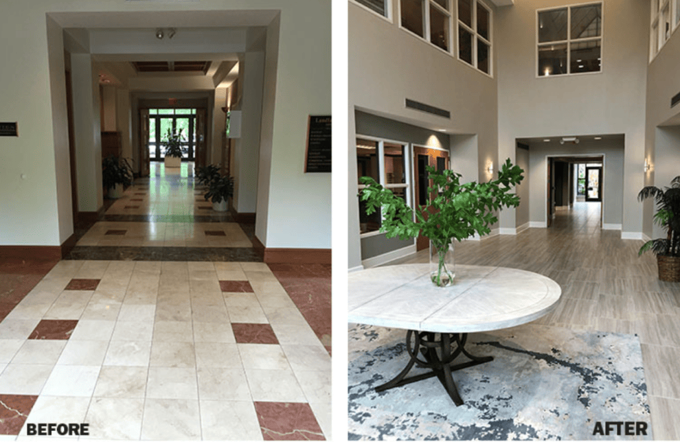 Before and after project 4