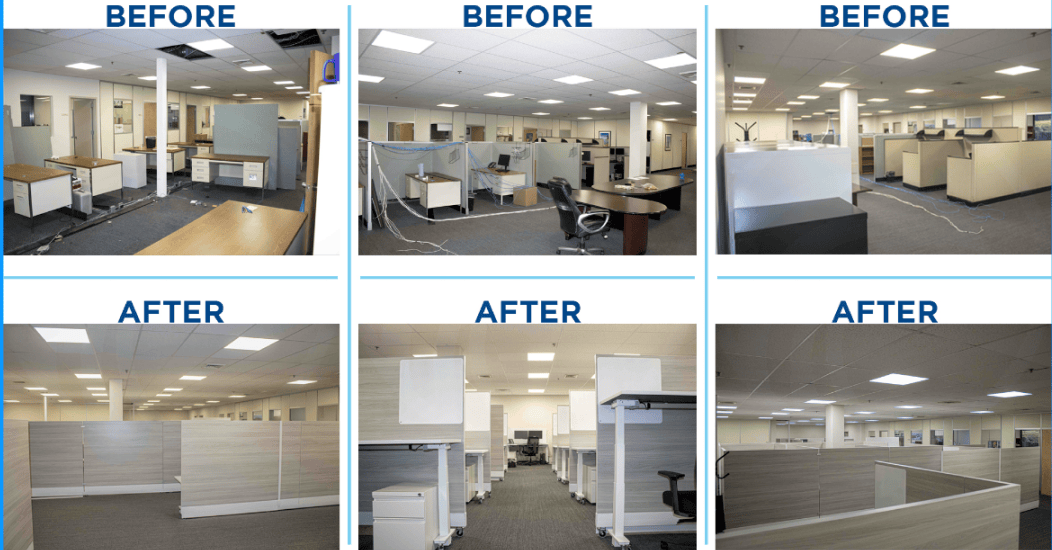 Before and after project 5